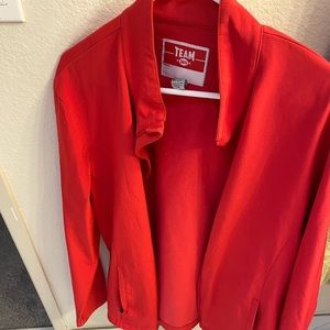 Large size red jacket.